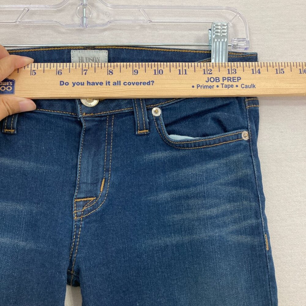 Hudson Medium Wash Stretch Ferris Flap Flare Jeans size 25 - Picture 7 of 12